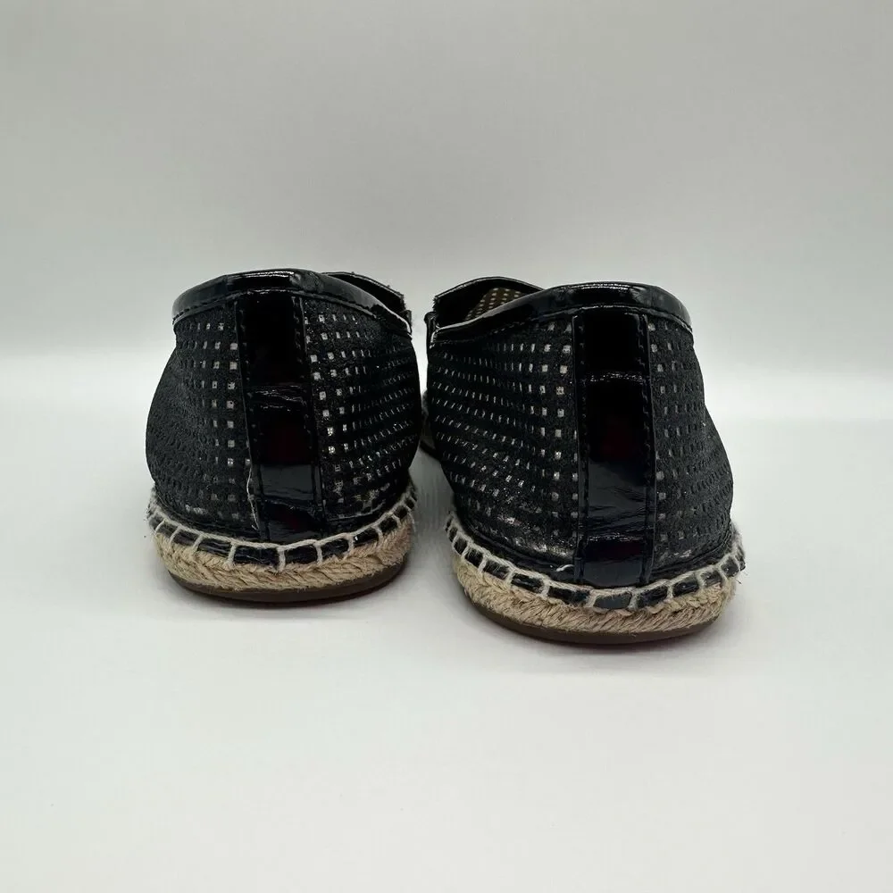 Michael Kors Kendrick Slip-on Espadrille Flats Mesh Shoes Black 8M
